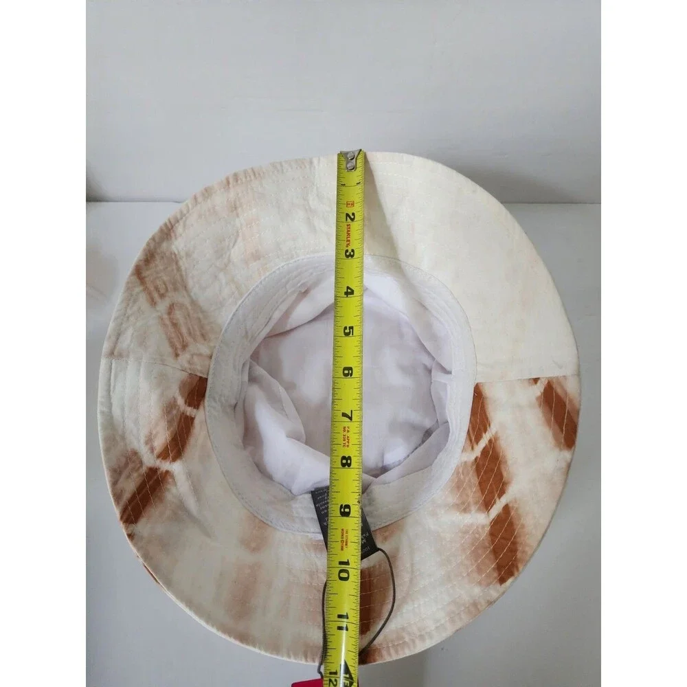 NWT $38 VINCE CAMUTO Tyedye Brown Taupe BUCKET HAT